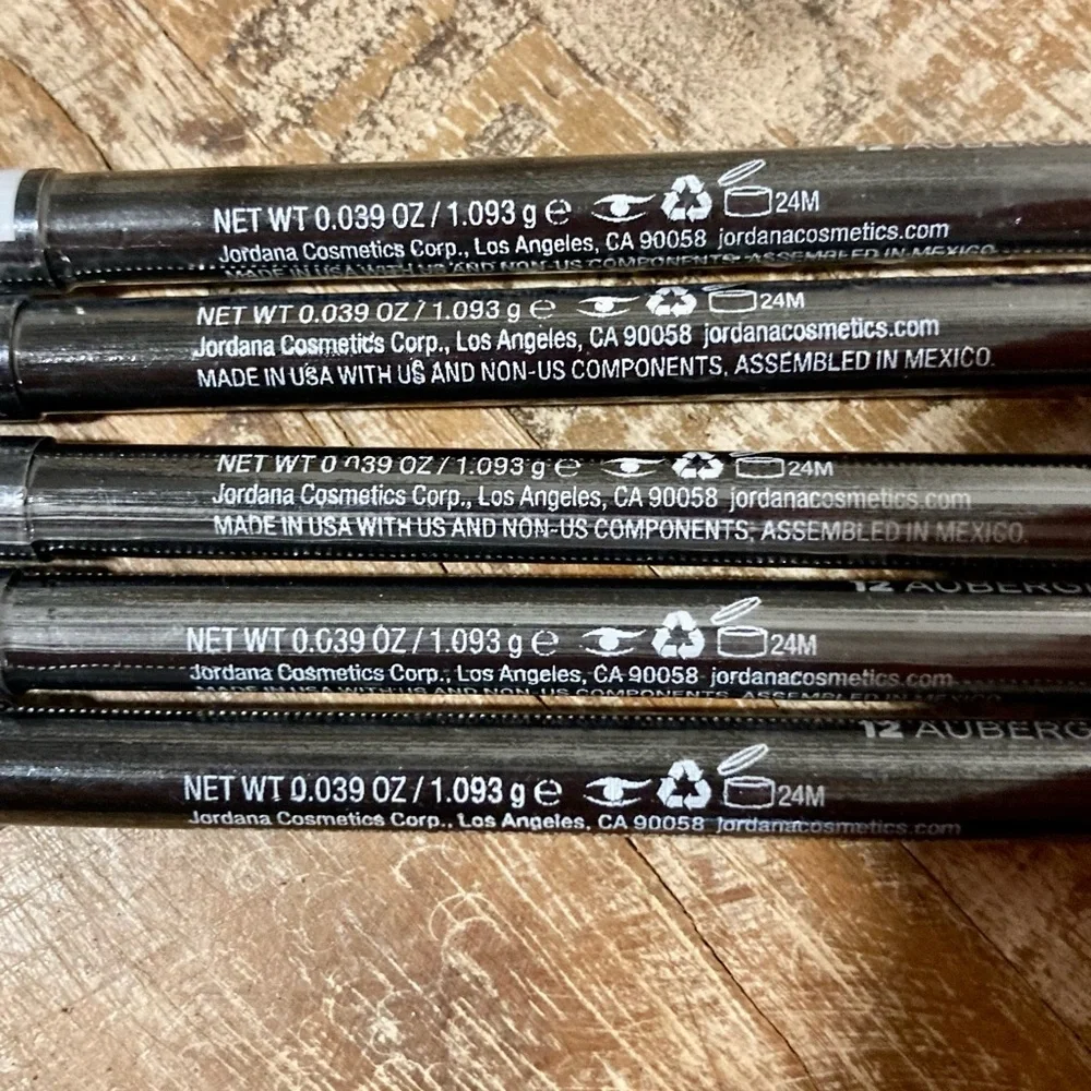 Bundle of 5 Jordana Eyeliner Pencil #12 